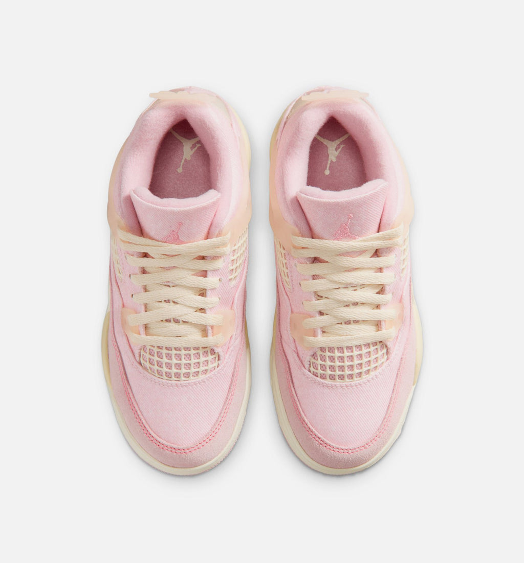 Air Jordan 4 Retro Pink Pearl & Iced Carmine Preschool Sneakers