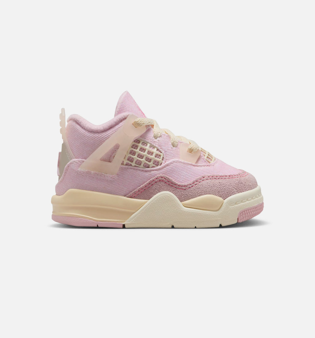 Air Jordan 4 Retro Pink Pearl & Iced Carmine Infant & Toddler Sneakers
