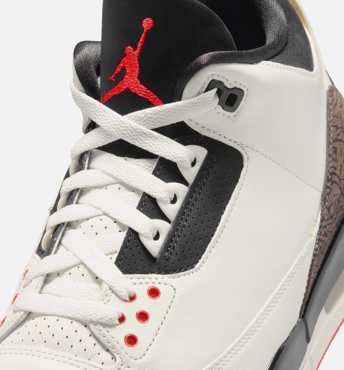 Air Jordan 3 Retro Sail & University Red Men's Sneakers