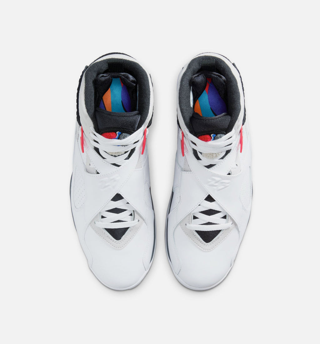 Air Jordan 8 Retro White & True Red Men's Sneakers