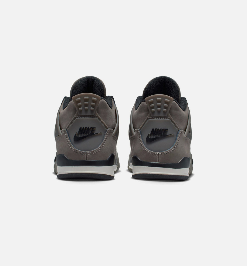 Air Jordan 4 Retro Cave Stone & Black Preschool Sneakers
