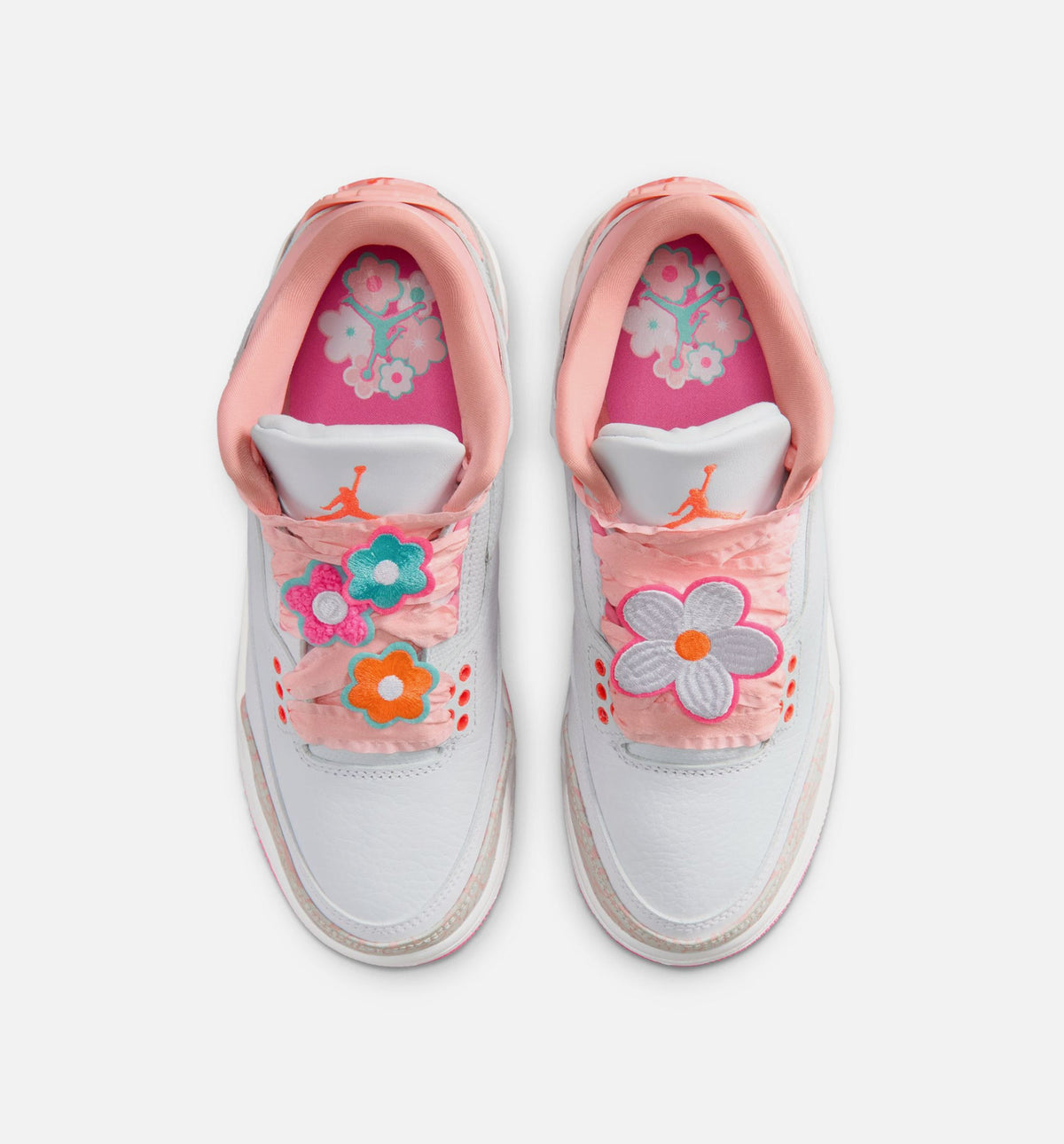 Air Jordan 3 Retro Spring Flowers Grade School Sneakers