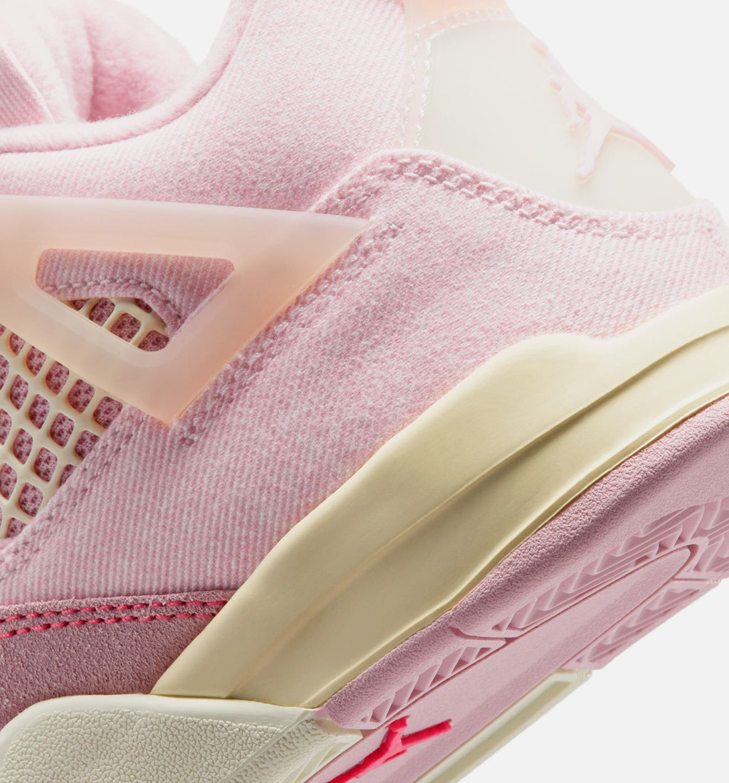 Air Jordan 4 Retro Pink Pearl & Iced Carmine Preschool Sneakers