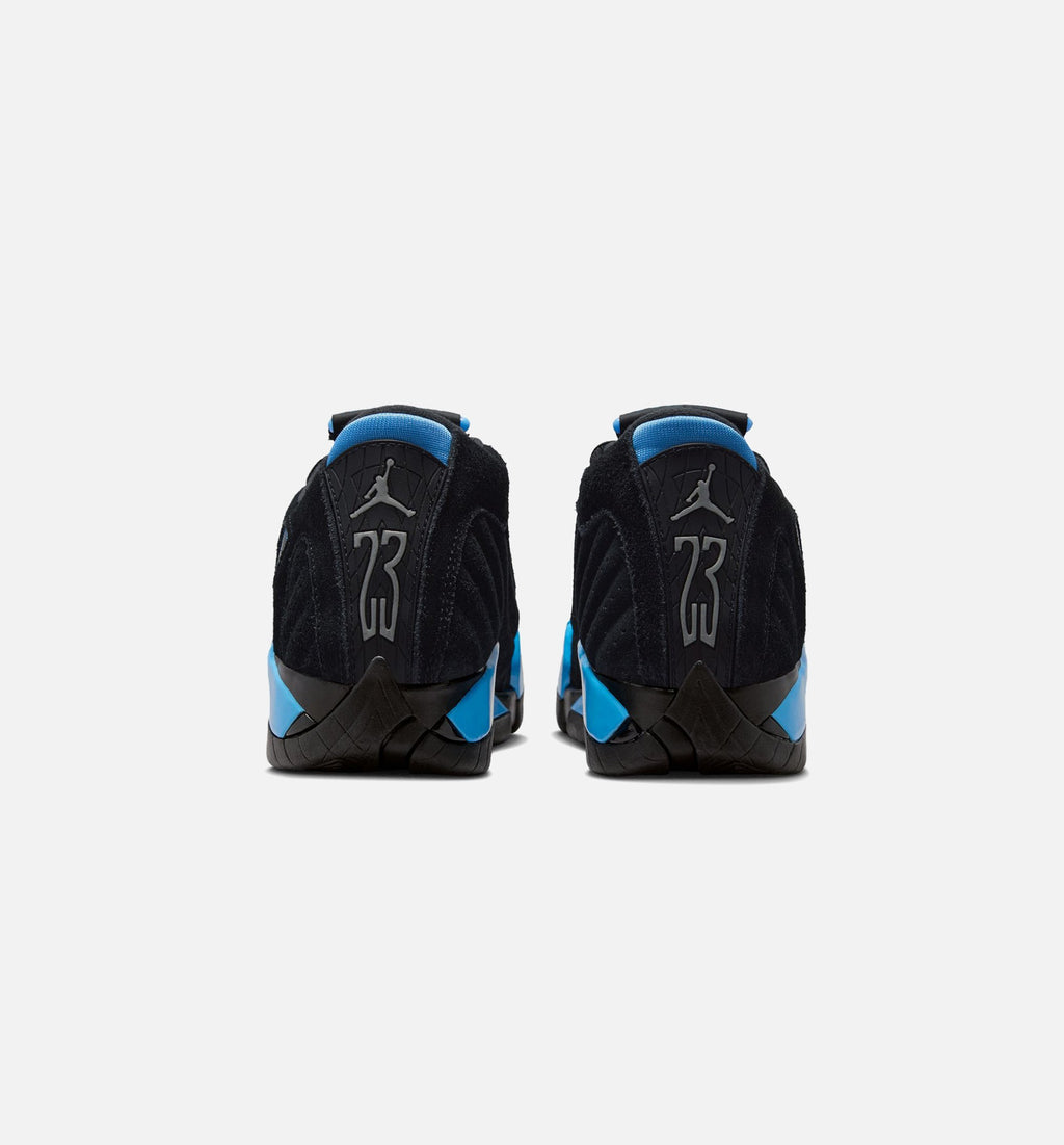 Air Jordan 14 Retro Black & University Blue Grade School Sneakers