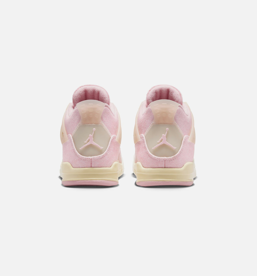 Air Jordan 4 Retro Pink Pearl & Iced Carmine Preschool Sneakers