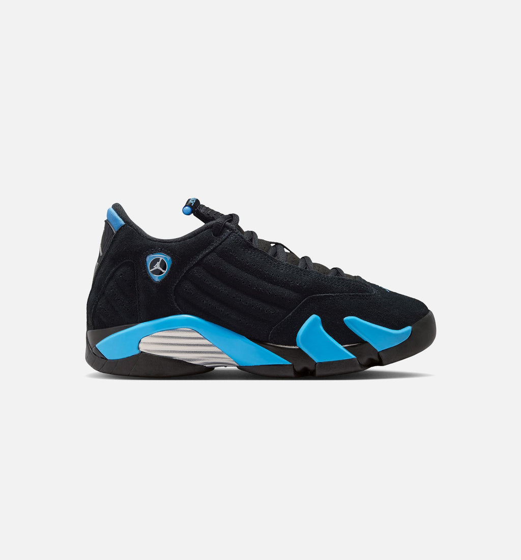 Air Jordan 14 Retro Black & University Blue Grade School Sneakers