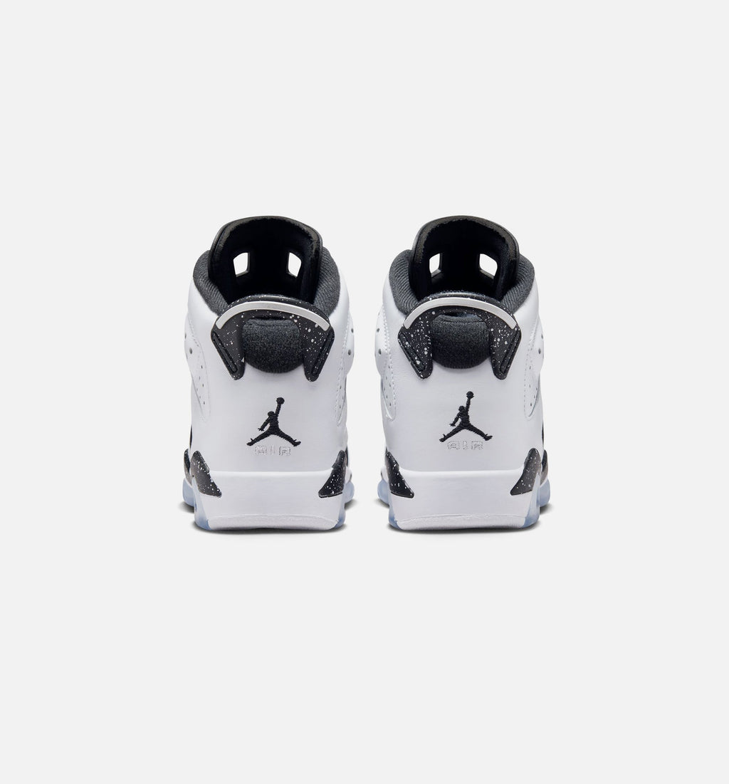 Air Jordan 6 Retro Black & White Grade School Sneakers