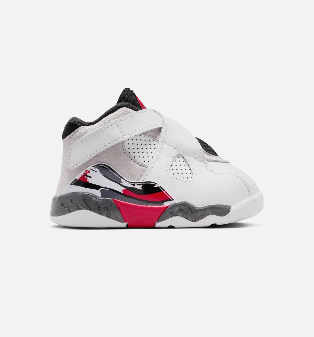Air Jordan 8 Retro White & True Red Infant & Toddler Sneakers