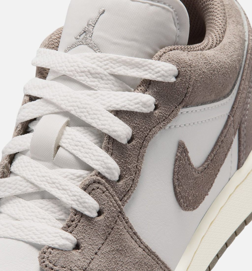Air Jordan 1 Low GS Sneakers - Olive Grey / Enigma Stone / Summit White
