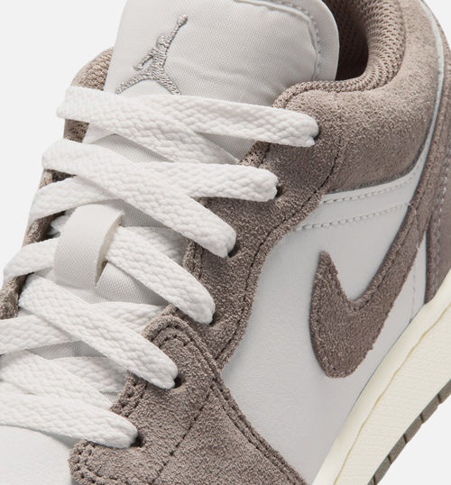 Air Jordan 1 Low GS Sneakers - Olive Grey / Enigma Stone / Summit White