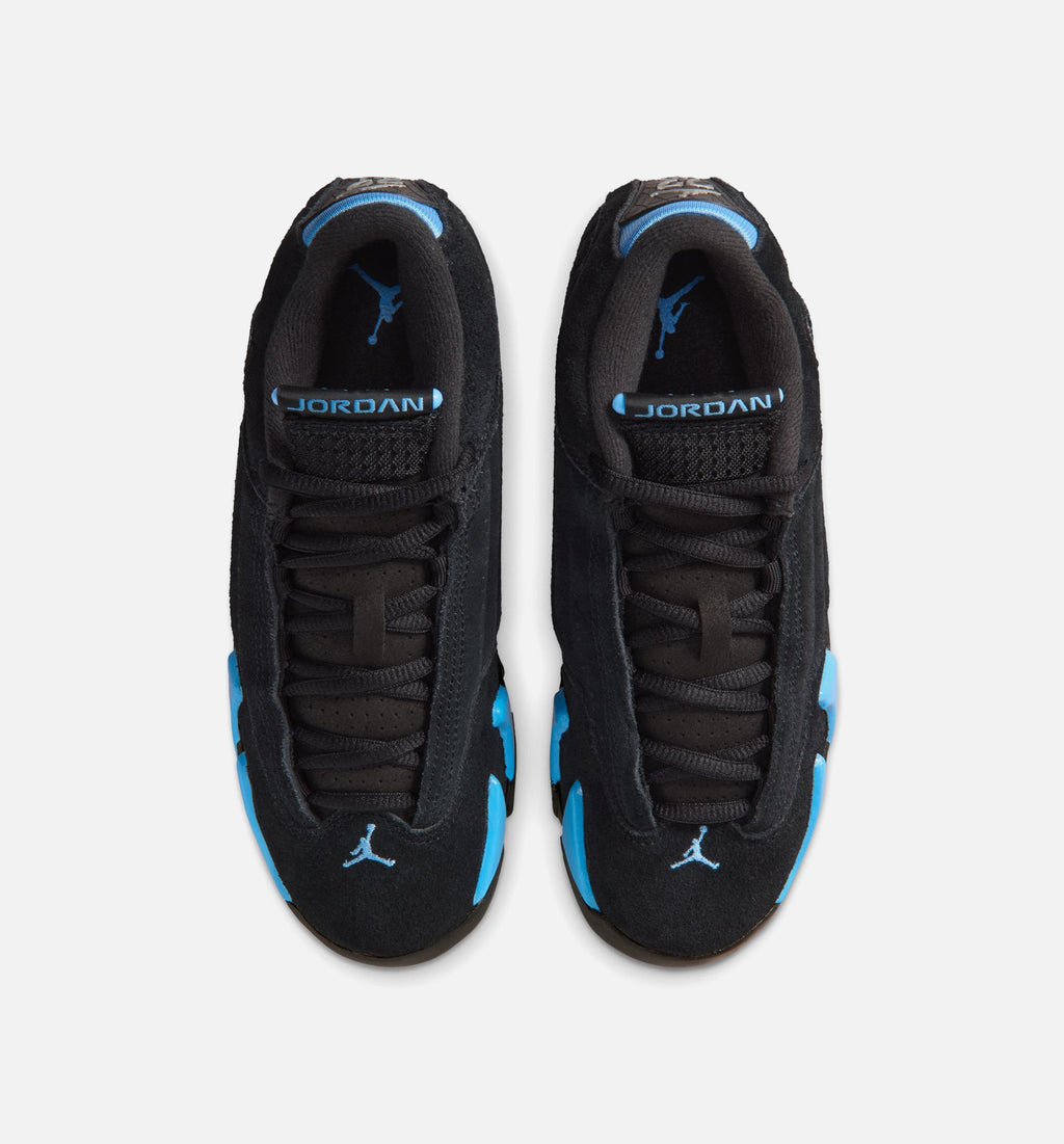 Air Jordan 14 Retro Black & University Blue Grade School Sneakers