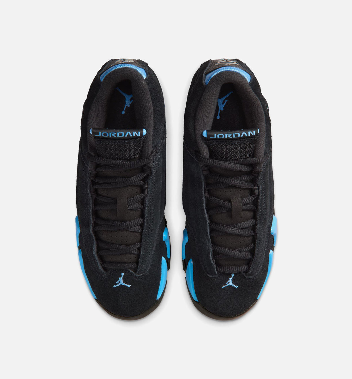 Air Jordan 14 Retro Black & University Blue Grade School Sneakers