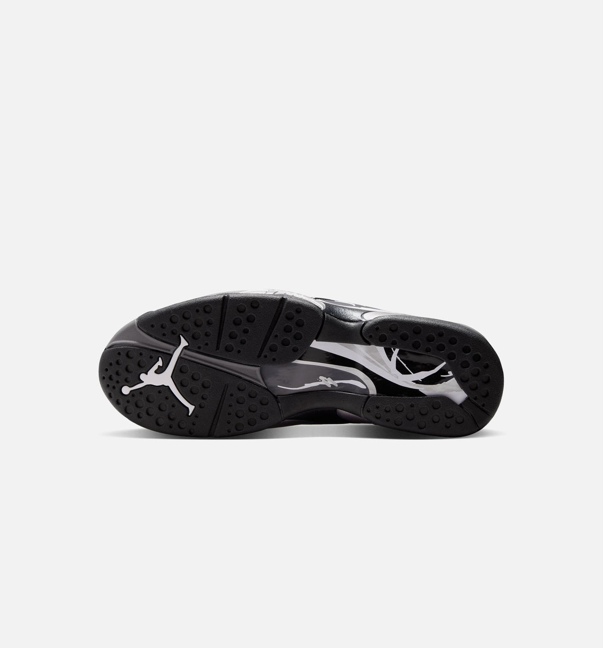 Air Jordan 8 Retro Chrome Black & Light Graphite Men's Sneakers