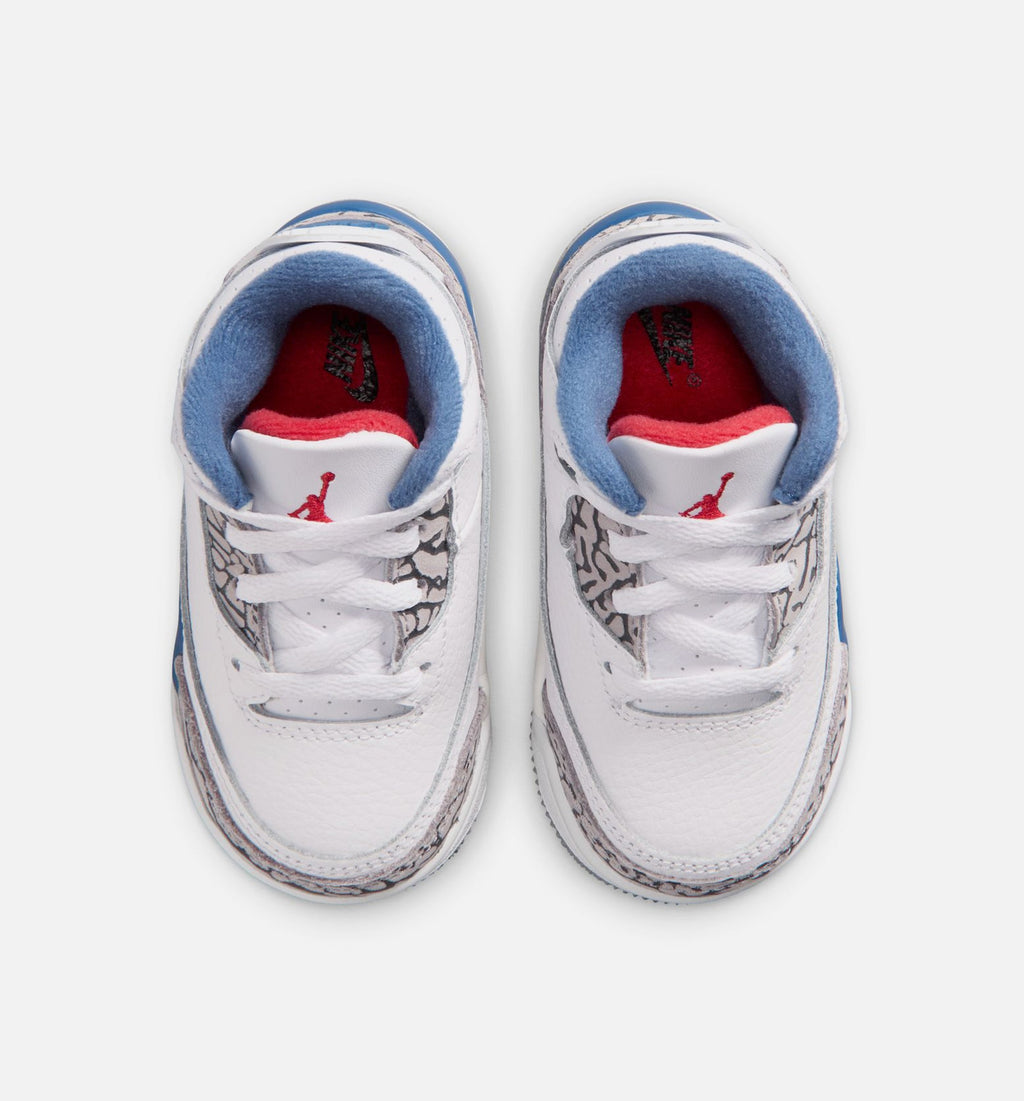 Air Jordan 3 Retro OG True Blue Infant & Toddler Sneakers