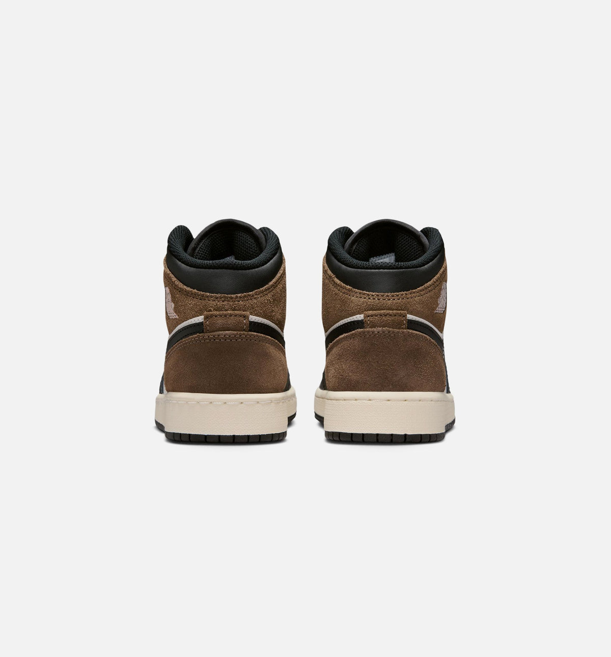 Air Jordan 1 Mid GS Sneakers - Black / Phantom / Palomino / University Red