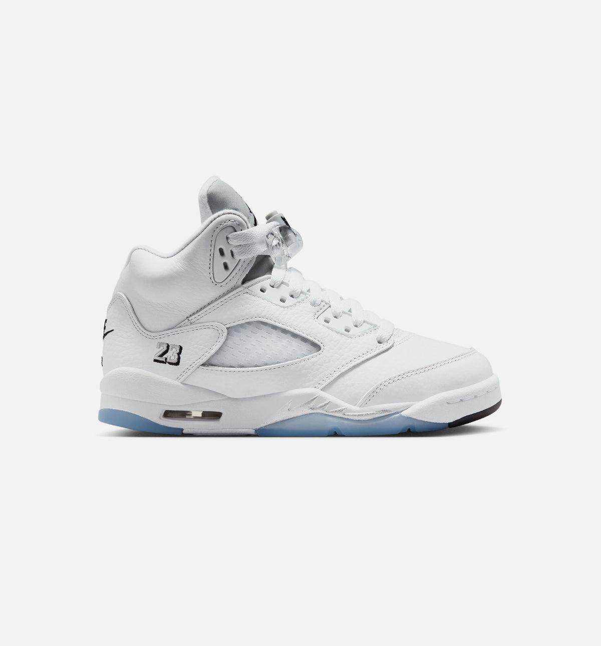 Air Jordan 5 Retro OG White Metallic Grade School Sneakers