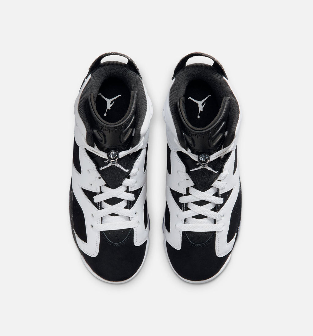Air Jordan 6 Retro Black & White Grade School Sneakers