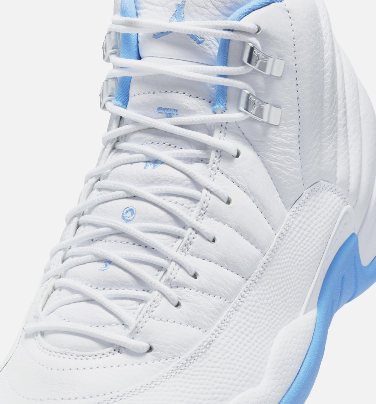 Air Jordan 12 Retro White & University Blue Men's Sneakers