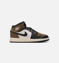 Air Jordan 1 Mid GS Sneakers - Black / Phantom / Palomino / University Red