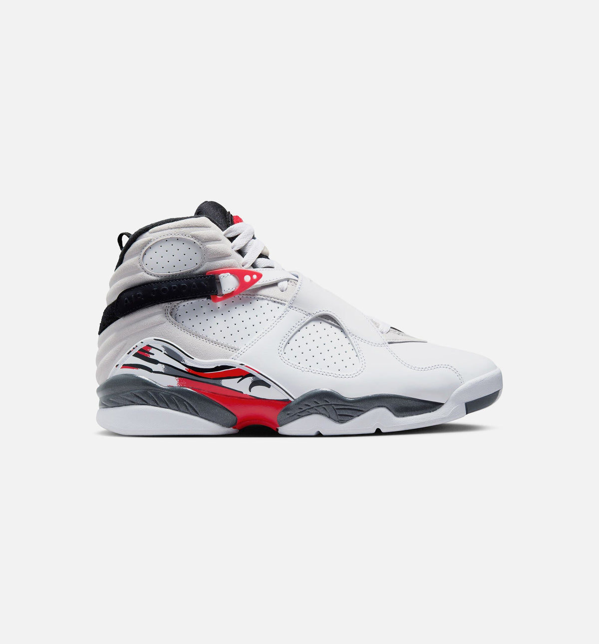 Air Jordan 8 Retro White & True Red Men's Sneakers