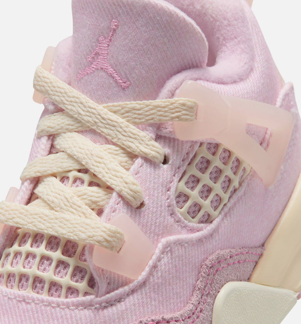Air Jordan 4 Retro Pink Pearl & Iced Carmine Infant & Toddler Sneakers