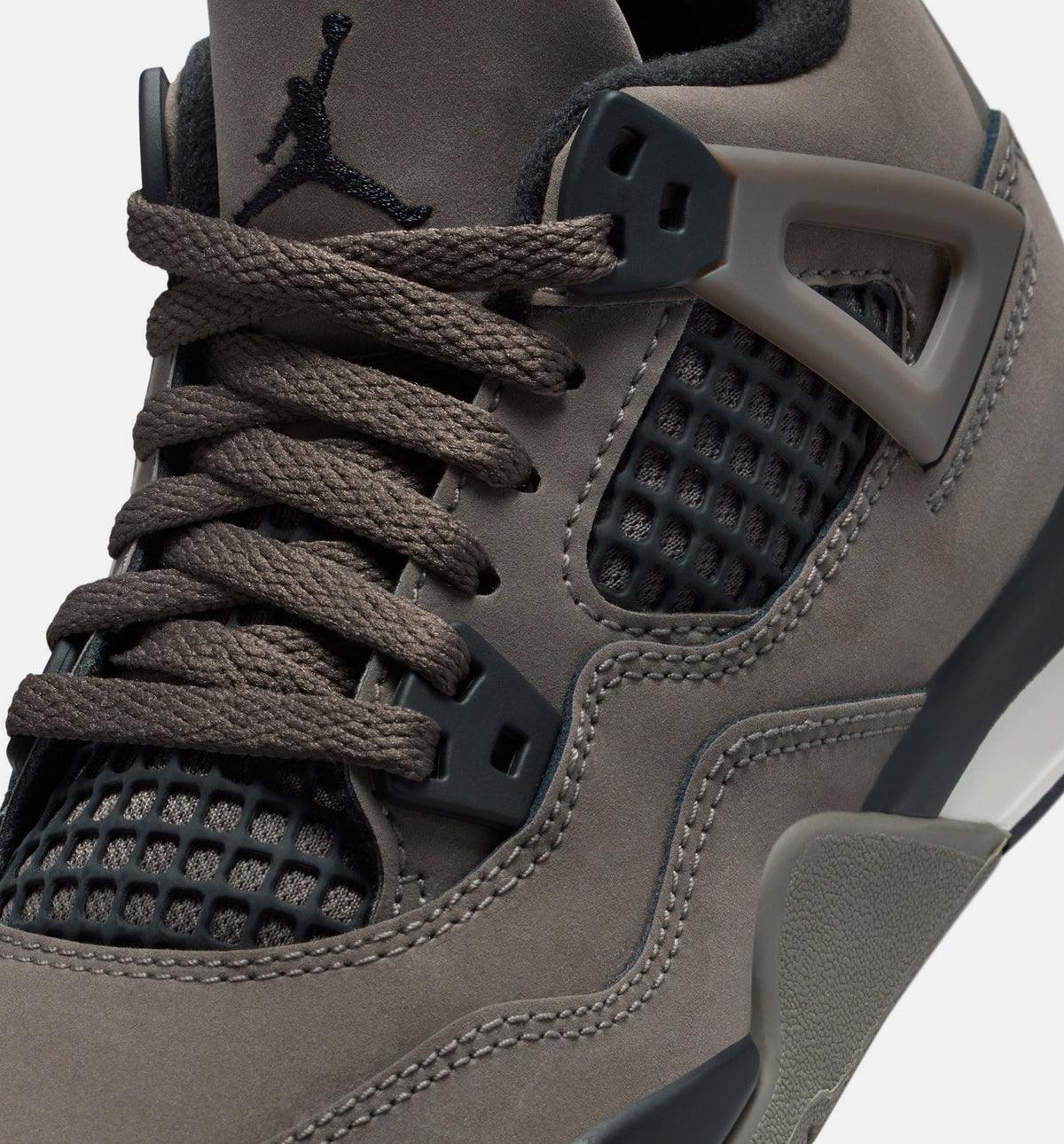 Air Jordan 4 Retro Cave Stone & Black Preschool Sneakers