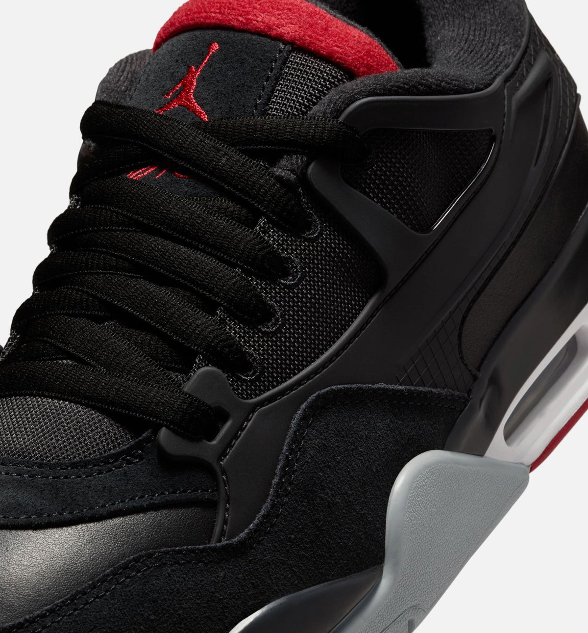 Air Jordan 4 RM Black & Wolf Grey Men's Sneakers