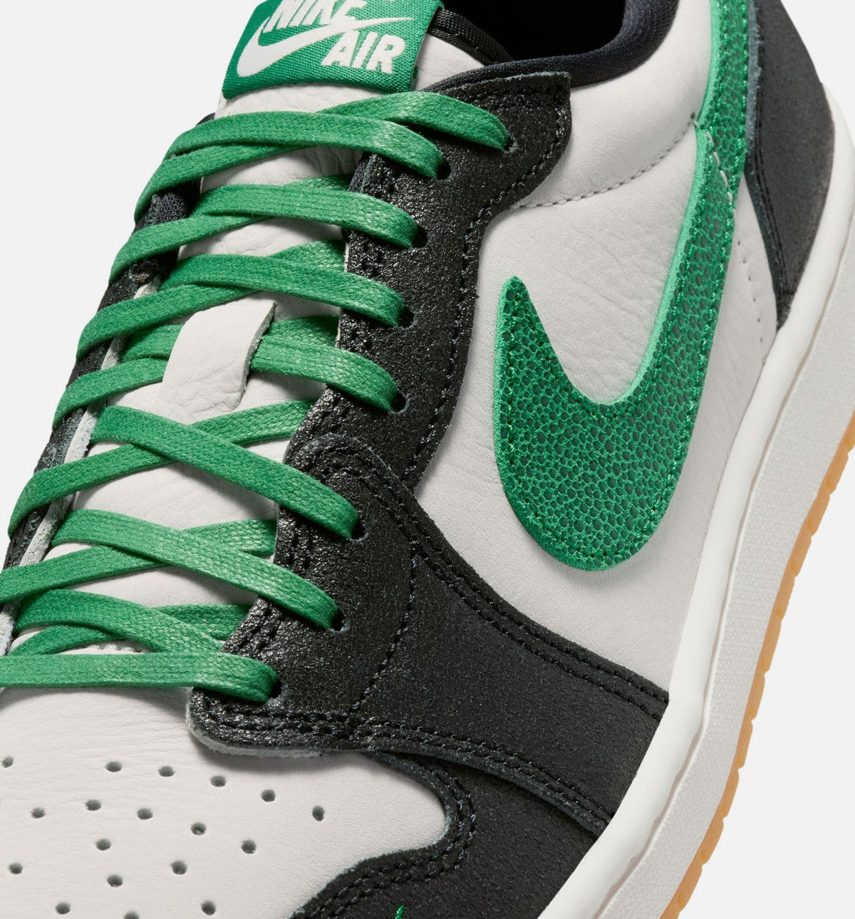 Air Jordan 1 Retro Low OG Phantom & Pine Green Men's Sneakers
