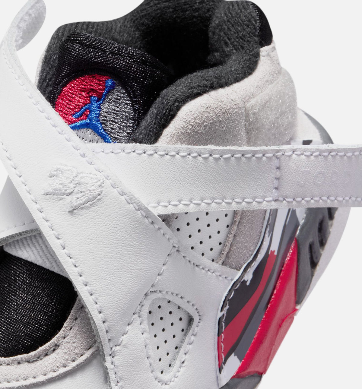 Air Jordan 8 Retro White & True Red Infant & Toddler Sneakers