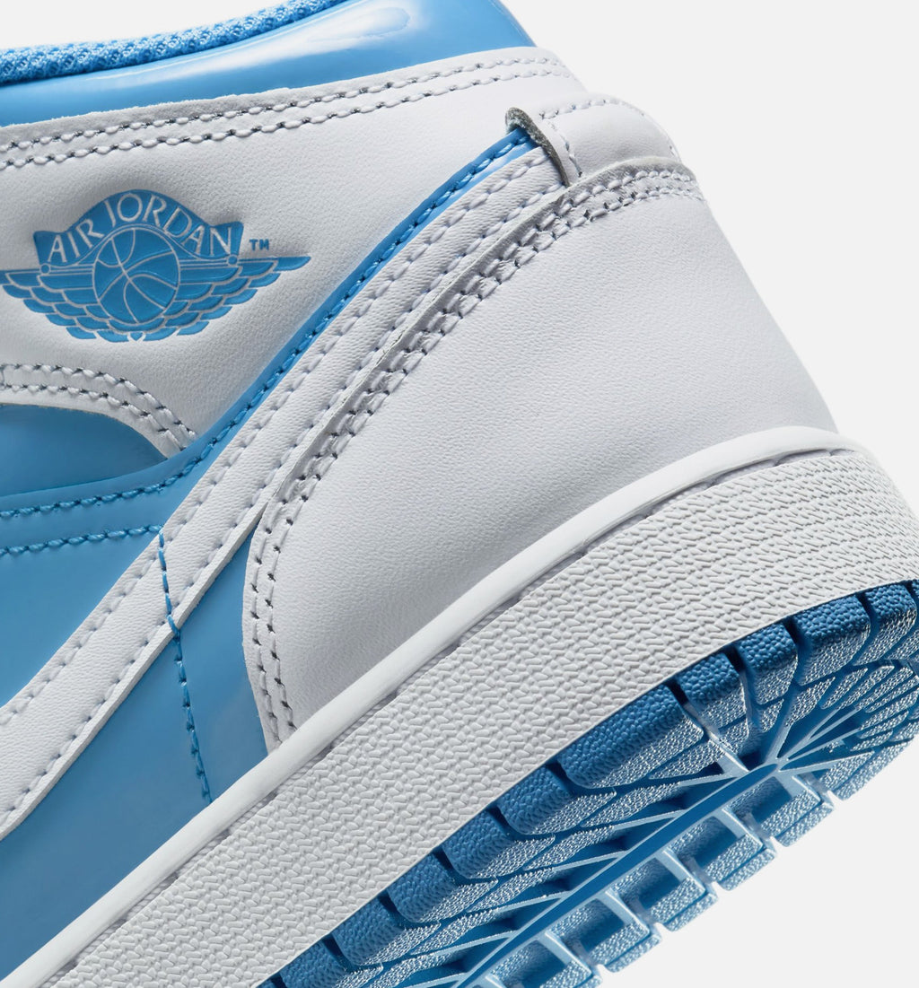 Air Jordan 1 Mid GS Sneakers - White / Legend Blue