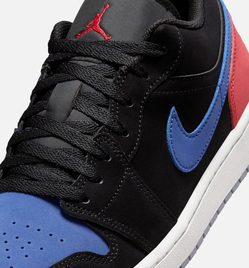 Air Jordan 1 Low Men's Sneakers - Black / Summit White / True Blue / Varsity Red