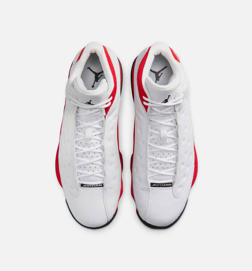 Air Jordan 13 Retro White & University Red Men's Sneakers