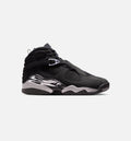 Air Jordan 8 Retro Chrome Black & Light Graphite Men's Sneakers